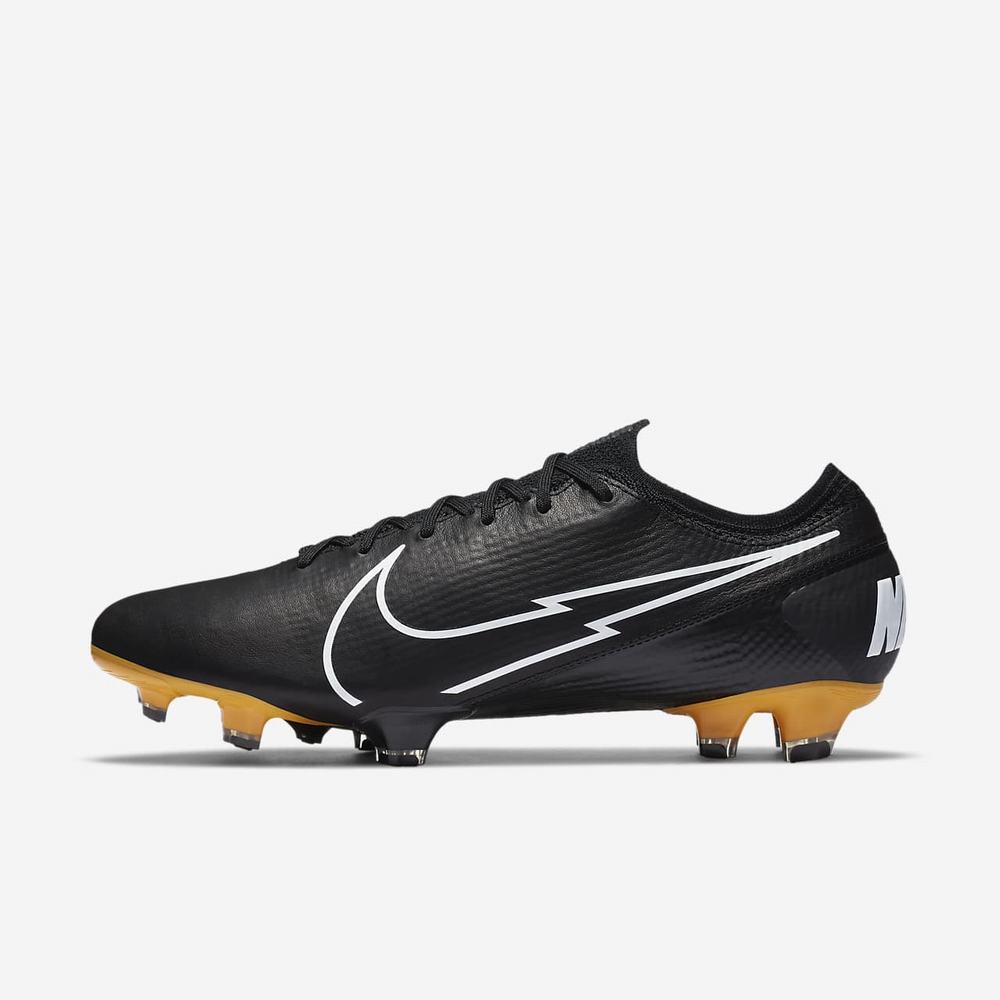 Crampon De Foot Nike Mercurial Vapor 13 Elite Tech Craft FG Noir 3604-192 Black/Pro Gold/Metallic Gold/White Femme | OLI-30842228